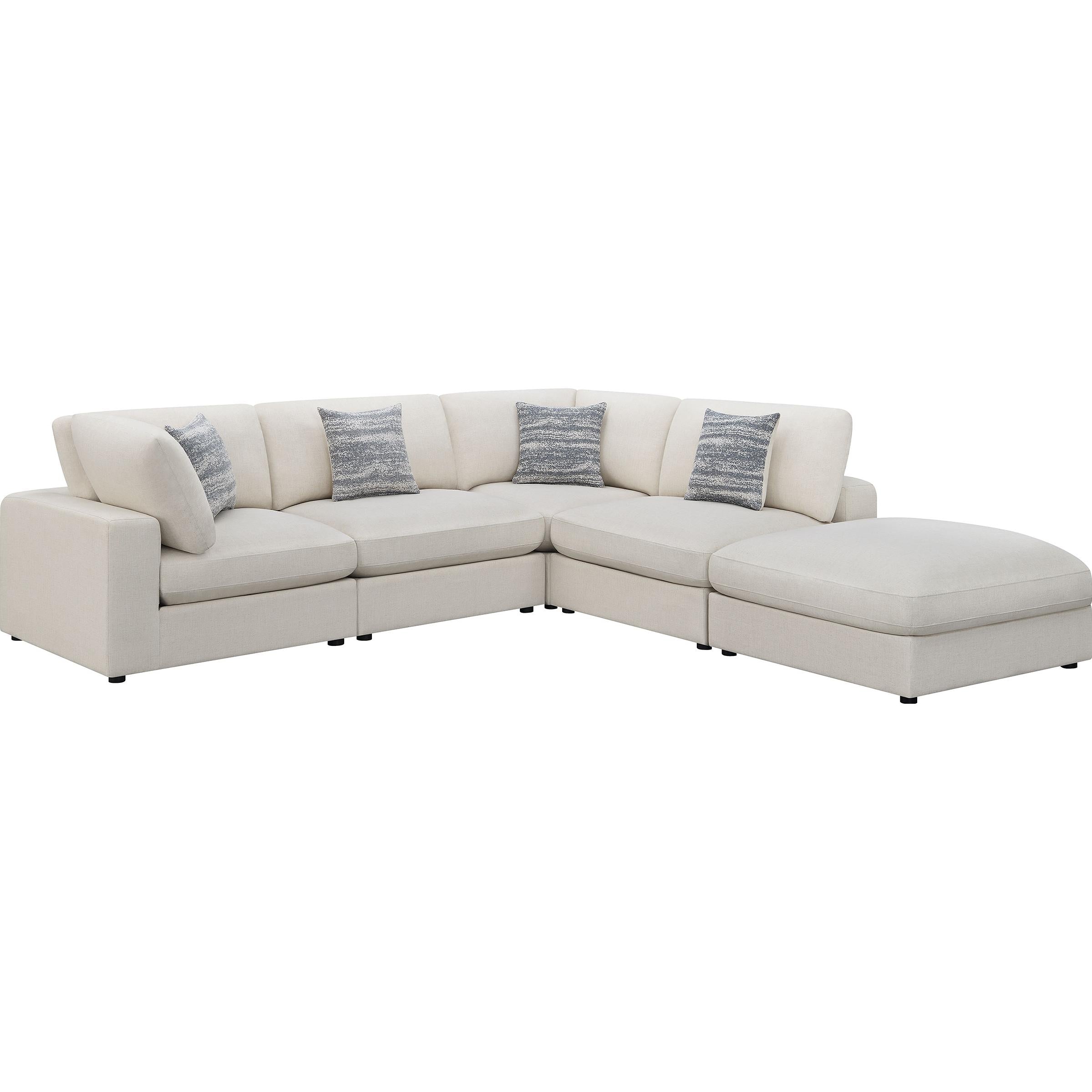 Coaster Furniture Serene 551321-SETC 5 pc Upholstered Modular Sectional - Beige IMAGE 1